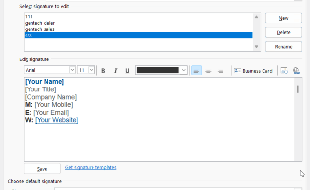 Template Signature Outlook สวยๆ ที่ดูเป็นมืออาชีพ