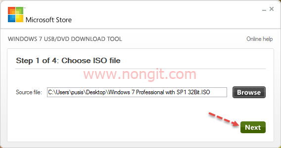 Windows 7 USB DVD Download Tool 4