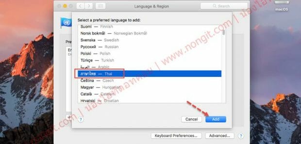 add-thai-in-macos_03