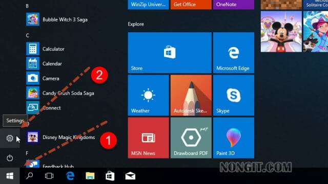 รูปตัวอย่างวิธีการ Activate windows 10