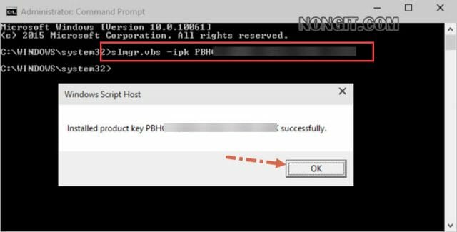วิธี Activate windows 10 ผ่าน command line