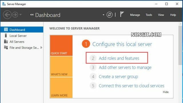 Server Manager 2016