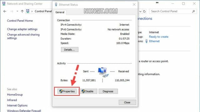 ขั้นตอนที่สามเปลี่ยน DNS Server ใน Windows