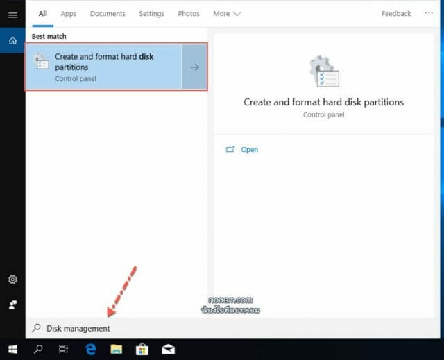 Create and format hard disk partitions