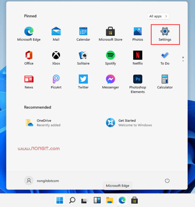 start menu windows 11