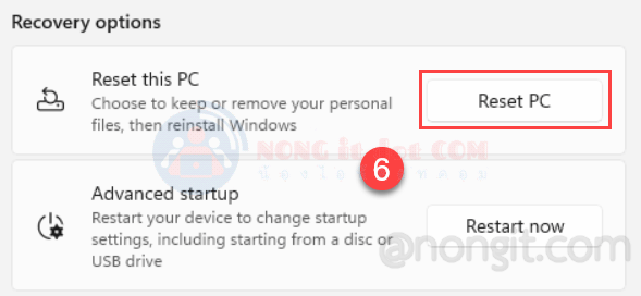 reset this pc windows 11