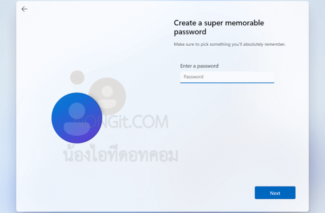 Set a password for your local account