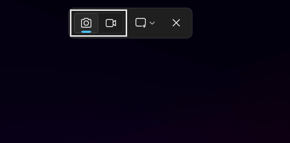 หน้าจอเครื่องมือ Snipping Tool หลังจากกดคีย์ลัดจับภาพหน้าจอ Windows 11 (Win + Shift + S)