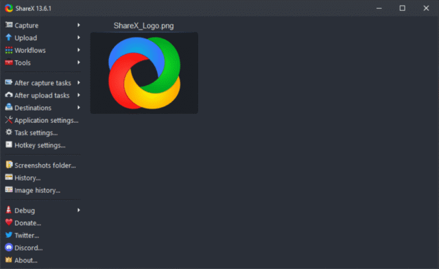 โลโก้ ShareX โปรแกรมอัดวิดีโอหน้าจอ Windows 11 ฟรีสำหรับ IT Support
