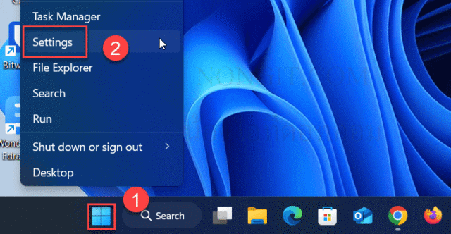 ขั้นตอนแรกในการปิดอัพเดท windows 11 คือการเข้าไปที่ Settings