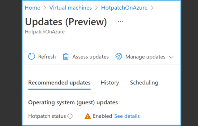 การทำงานของฟีเจอร์ Hotpatching ใน Windows Server 2025